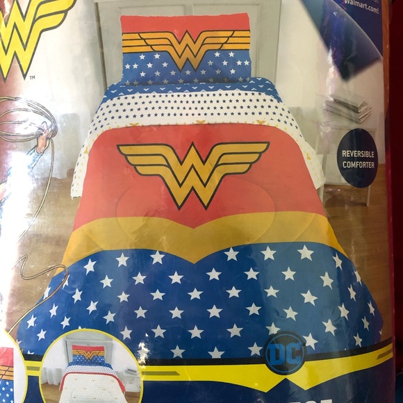 Other New Wonder Woman Twin 2 Pcs Comforter Set With Sheet Set Includes Pillow Case Poshmark